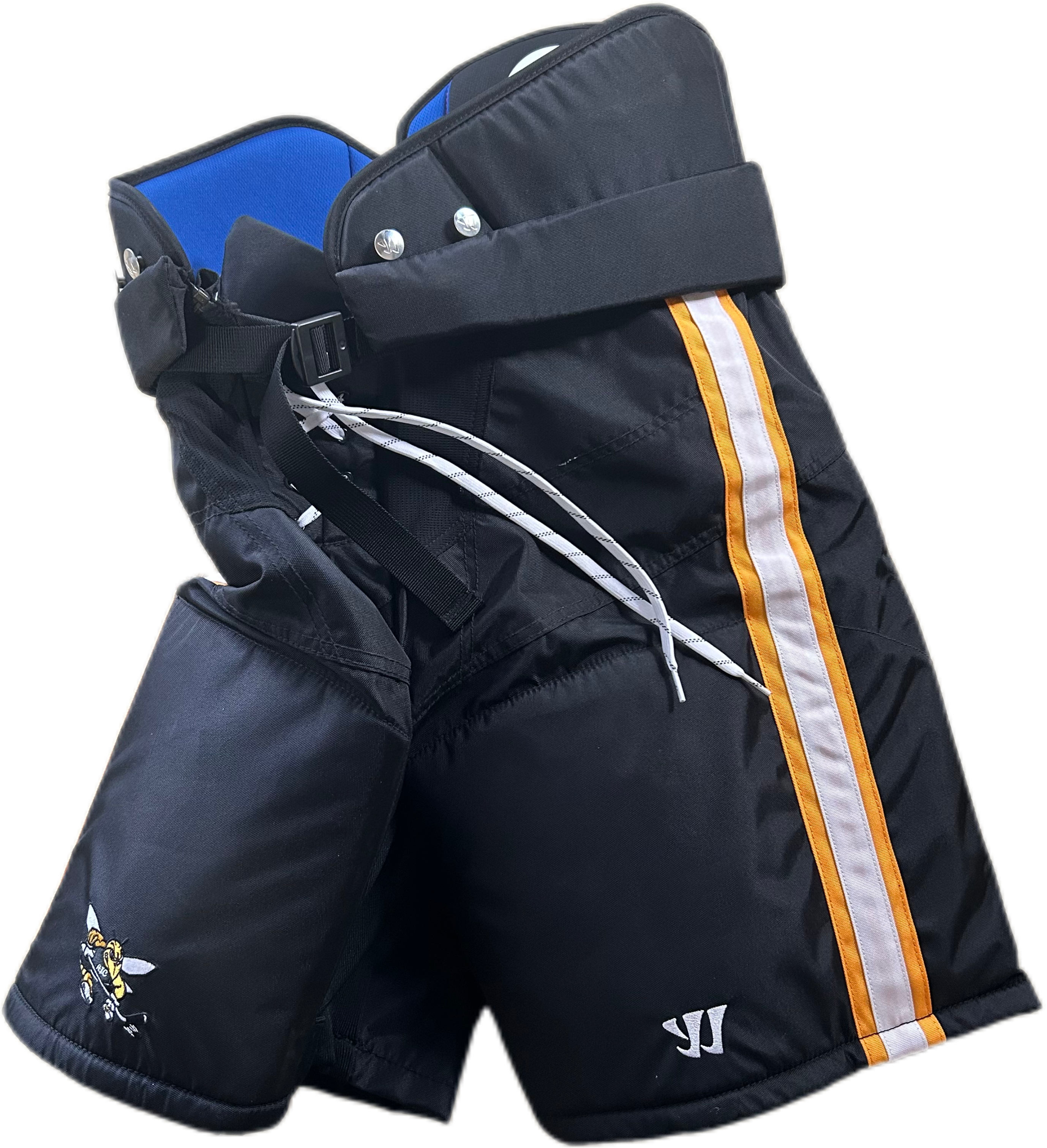 Pantalon de hockey Warrior Covert QRE Pro d'occasion (noir/blanc/jaune)